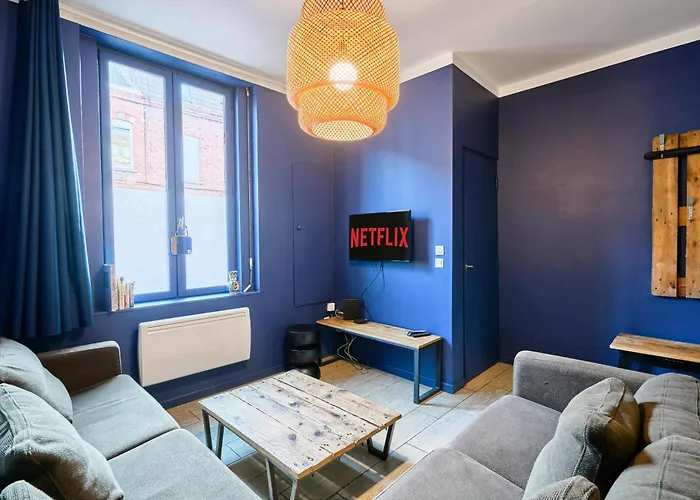 Appartement La Maison Corneille - Grande Maison 4 Avec Terrasse - Proche Lille - Parking Gratuit - Sejours Familiales Et Professionnels Croix